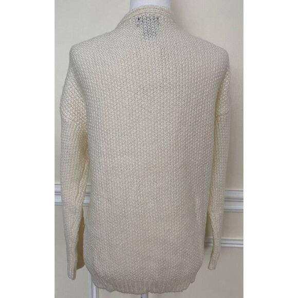 CENY Grandpa Mixed Cable Knit Cardigan Sweater Size Small in Natural/Ivory NWT - Picture 3 of 8